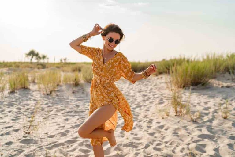 Frau am Strand